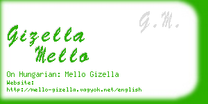 gizella mello business card